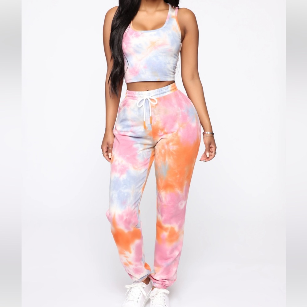 Fashion Nova Baby Girl Crop Tank Lounge Set Multi C… Gem